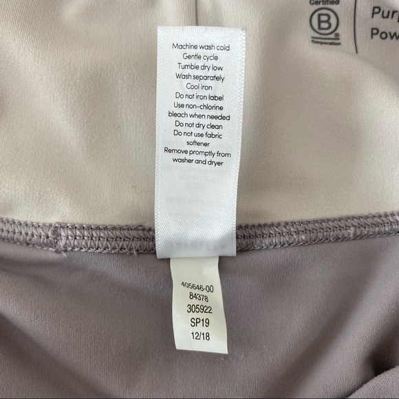 ATHLETA | Elation Asymmetrical 7/8 Tight in Powervita Colorblock Lilac Stone •XS - Picture 15 of 15